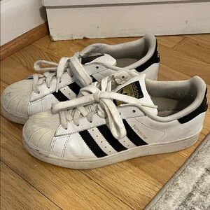 Adidas Women’s Sneakers White with Black Stripes
